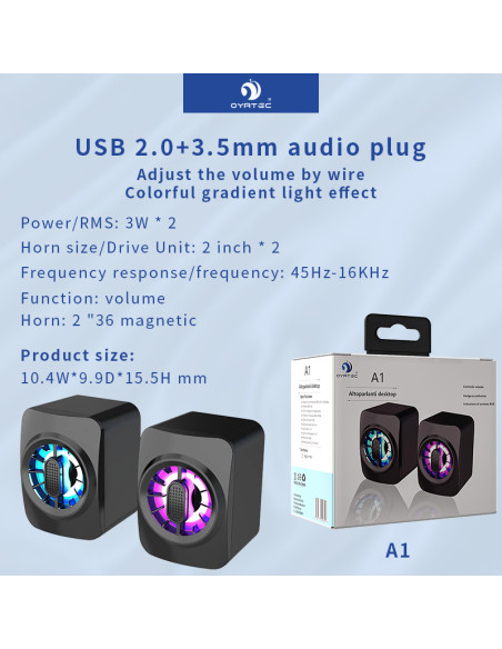 AUDIO PER COMPUTER CON LUCE