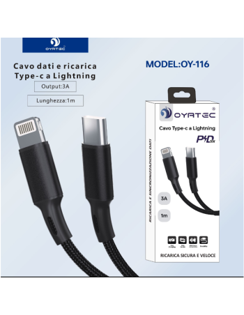 数据线 TYPE C-LIGHTNING 1M OY-116