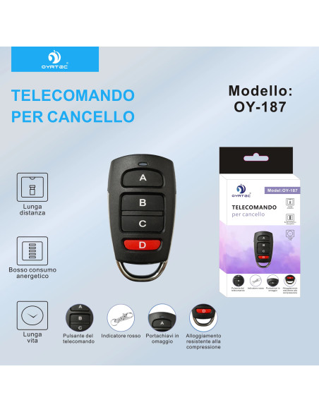 Telecomando per cancello