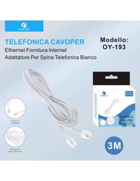 CAVO TELEFONO 3M OY-193