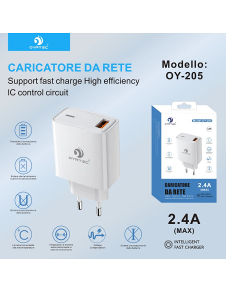 CARICATORE DA RETE 2.4V OY-205