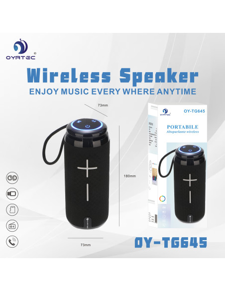 altoparlante bluetooth oy-645 nero