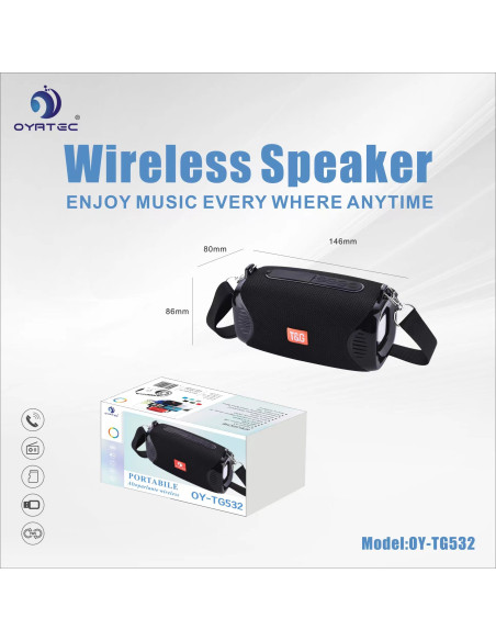 altoparlante bluetooth oy-532 nero