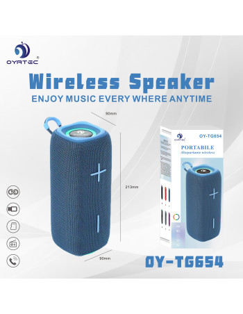 altoparlante bluetooth oy-654 blu