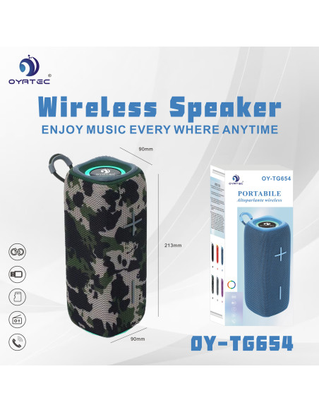 altoparlante bluetooth oy-654 minitali