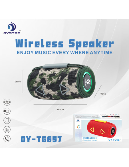 蓝牙音响 OY-657 迷彩色