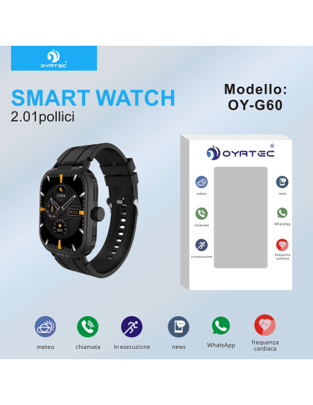 smart whatch g60 nero