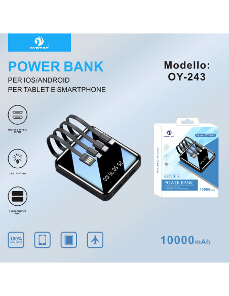 power bank 10000mAH oy-243