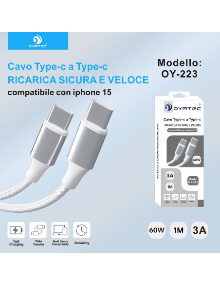 cavo type c - type c oy-223