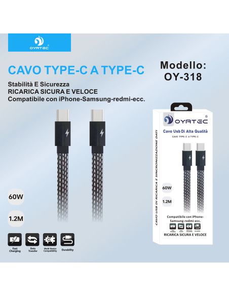 cavo type c - type c oy-318 1M