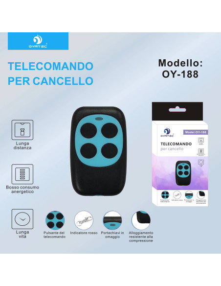 TELECOMANDO PER CANCELLO OY-188