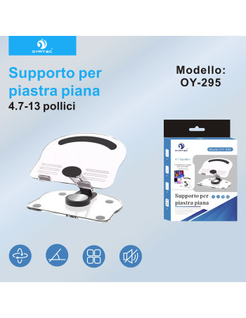 SUPPORTO TABLET PER TAVOLO OY-295 NERO