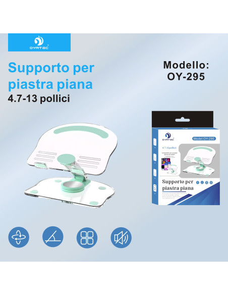 SUPPORTO TABLET PER TAVOLO OY-295 VERDE