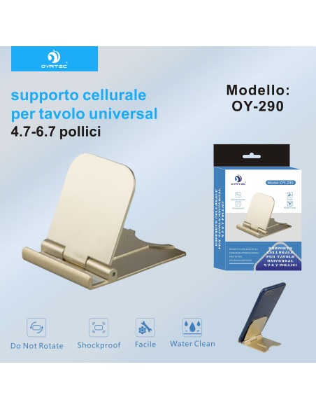 SUPPORTO CELLURALE TAVOLO OY-290 ORO