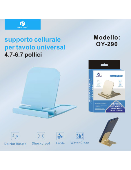 SUPPORTO CELLURALE TAVOLO OY-290 AZZURO