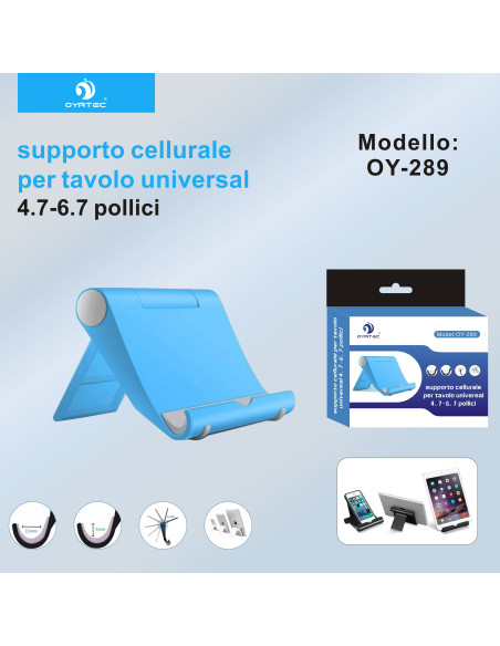 SUPPORTO CELLURALE TAVOLO OY-289 AZZURO