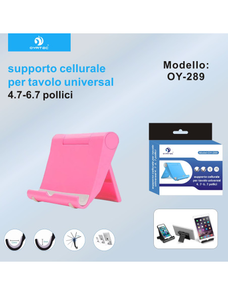 SUPPORTO CELLURALE TAVOLO OY-289 ROSSA