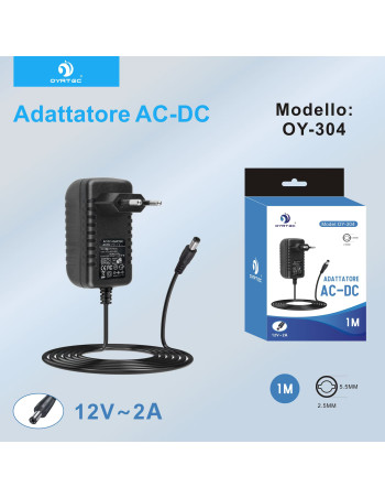 ALIMENTATORE 12V / 2A OY-304