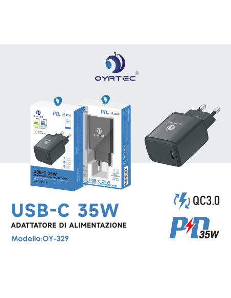 caricatore type c 35w OY-329 nero
