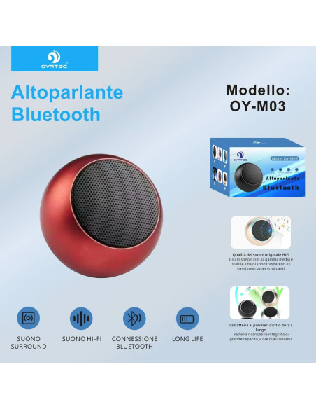 小型蓝牙音响 OY-M03 红色