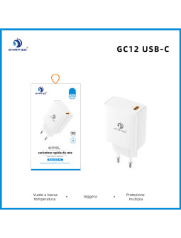 CARICATORE DA RETE RAPIDA 20W GC-12