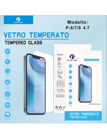 IPHONE 6/7/8 VETRO TEMPERATO