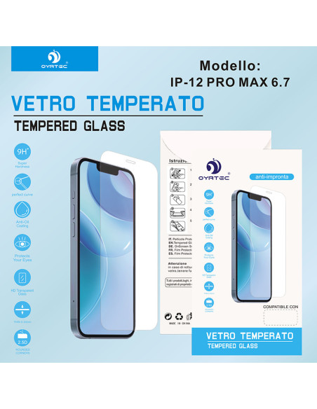 IPHONE 12PRO MAXI VETRO TEMPERATO