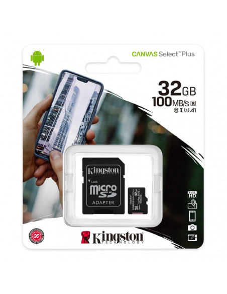 Kingston MicroSDHC 32GB +Adapter Canvas Select Plus SDCS2/32GB