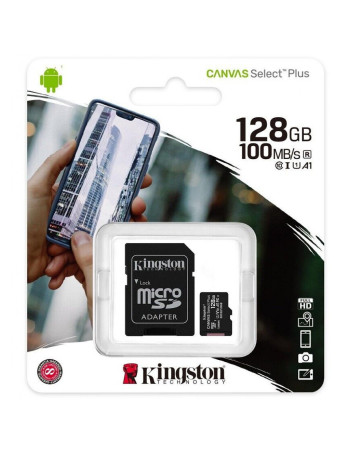 Kingston MicroSDXC 128GB +Adapter Canvas Select Plus SDCS2/128GB