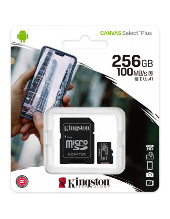 Kingston MicroSDXC 256GB +Adapter Canvas Select Plus SDCS2/256GB
