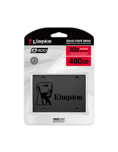 SSD 480GB Kingston 2,5" (6.3cm) SATAIII SA400 retail SA400S37/480G 内置硬盘