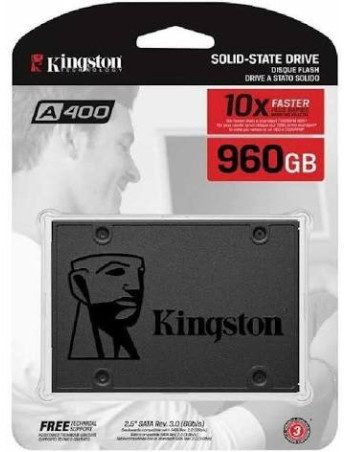 SSD 960GB Kingston 2,5" (6.3cm) SATAIII SA400 retail SA400S37/960G 内置硬盘