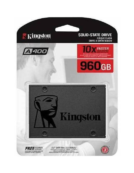 SSD 960GB Kingston 2,5" (6.3cm) SATAIII SA400 retail SA400S37/960G 内置硬盘