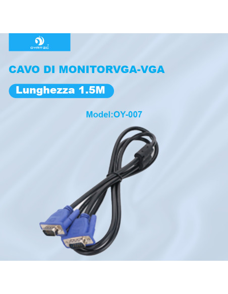 cavo vga maschio - vga maschio 1.5m