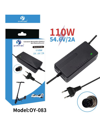 Caricatore monopattino da 54,6 V 2 A, 58,8 V 2 A, 67,2 V 2 A, per scooter elettrico