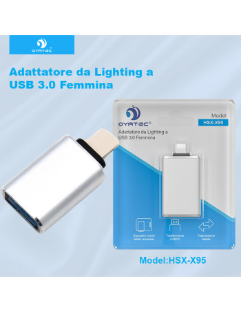 Adattatore USB Per iPhone Cavo OTG Lightning-USB Adattatore