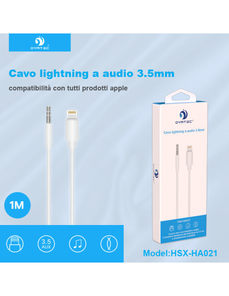cavo lightning a 3.5mm aux