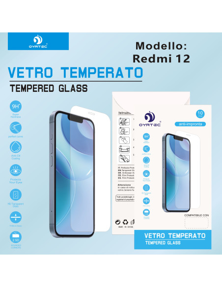 REDMI 12 VETRO TEMPERATO