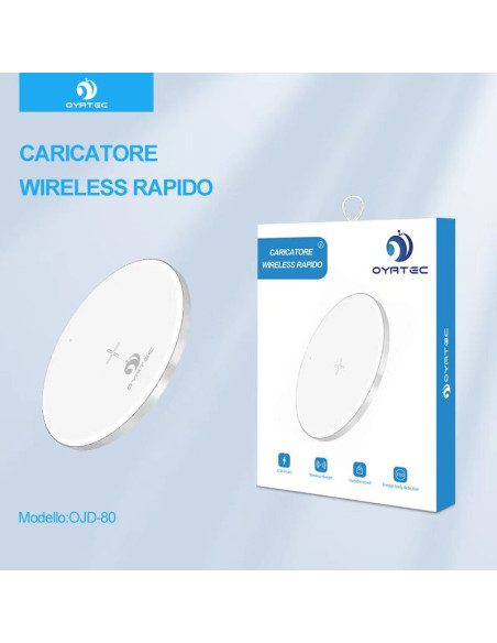 Caricatore Wireless, 15W Max Caricatore Senza Fili