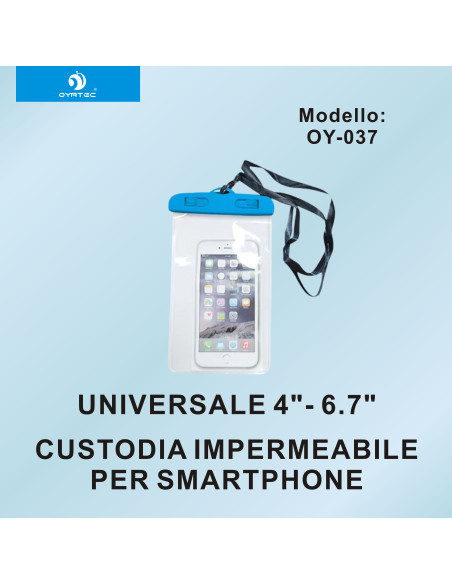 custodia impermiabile （blu）