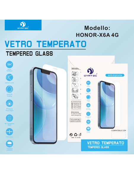 HONOR X6A 4G VETRO TEMPERATO