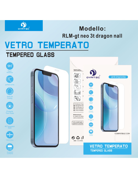 REALME GT NEO 3T DRAGON NALL VETRO TEMPERATO