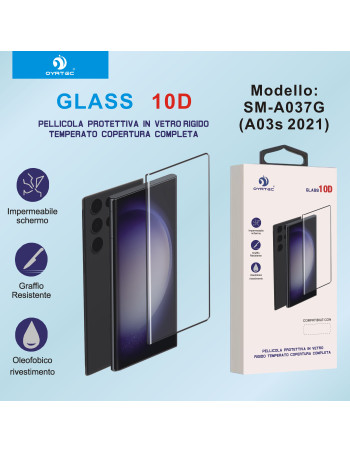 SAMSUNG A037G (A03S 2021) VETRO TEMPERATO CON BORDO NERO