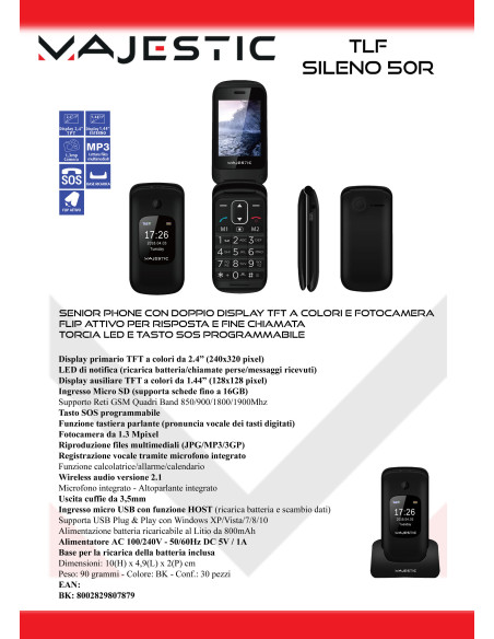 majestik sireno 50r flip