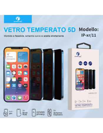 IPHONE XR/11 VETRO TEMPERATO PRIVACY