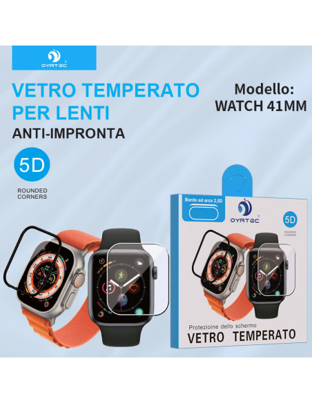 IPHONE WATCH 41MM VETRO TEMPERATO