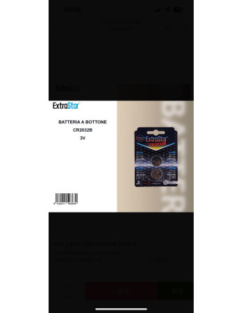 BATTERIE A BOTTONE CR2032