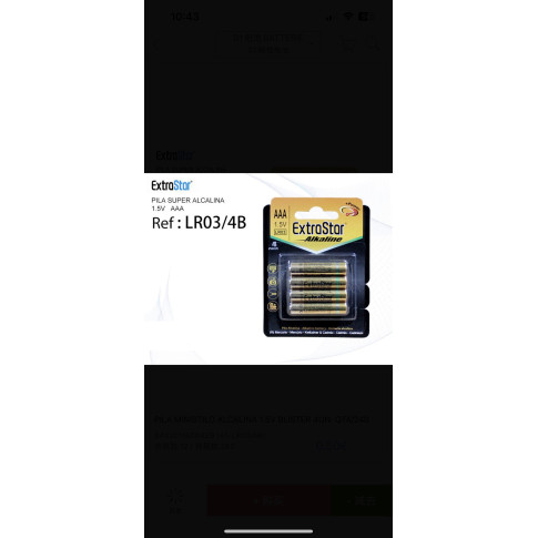 Pila Batteria LR03 AAA Mini Stilo