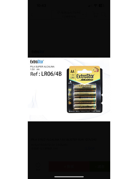 Pila Batteria LR6 AA Stilo